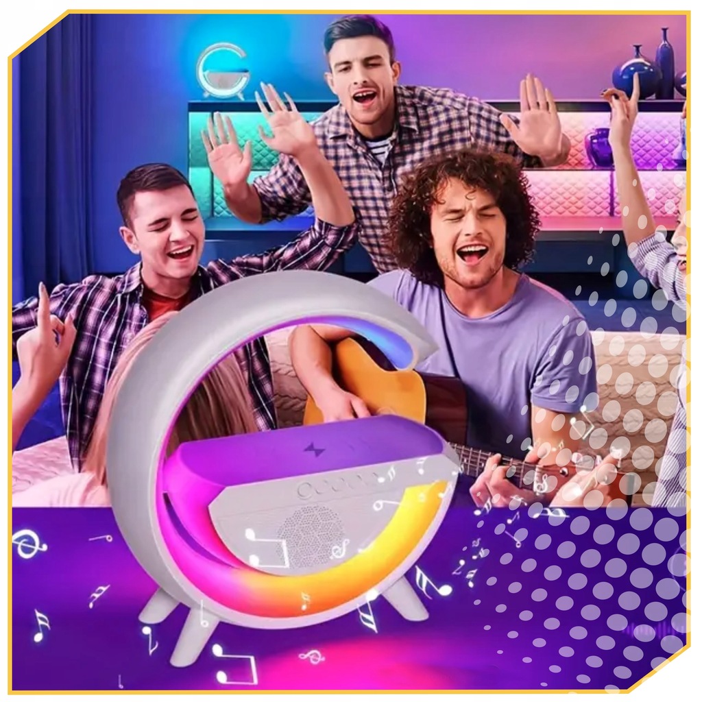 GŁOŚNIK BLUETOOTH BEZPRZEWODOWY PRZENOŚNY MOBILNY PODŚWIETLENIE RGB XXL Model inny